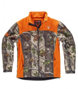 Chaqueta WorkShell S8665 CAMUFLAJE / NARANJA