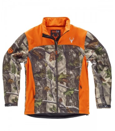 Chaqueta WorkShell S8665 CAMUFLAJE / NARANJA