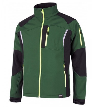 Chaqueta WorkShell S9495 VERDE/NEGRO