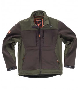 Chaqueta WorkShell S8620 Marrón/Verde