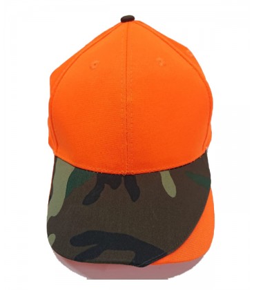 Gorra Naranja y Camuflaje 1